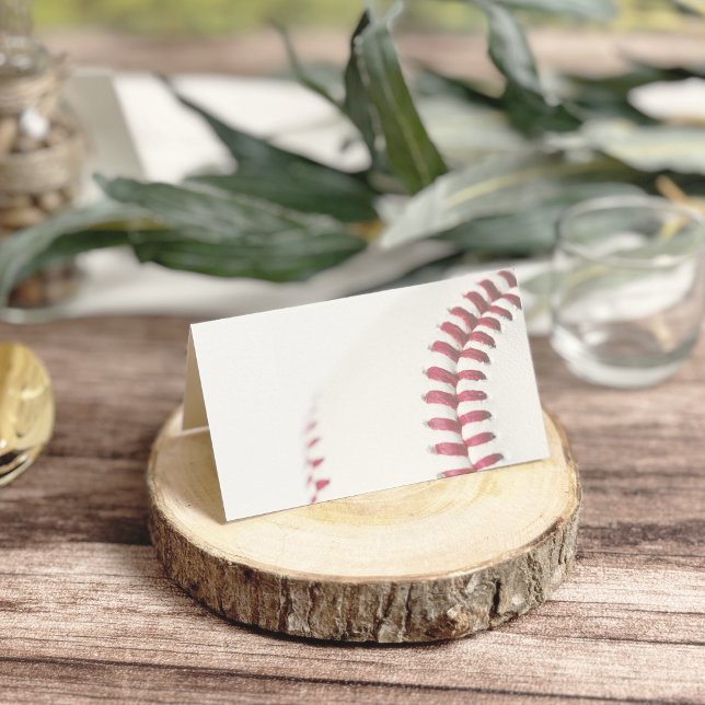 Gör-det-själv Baseboll Tema Bröllop Placeringskort (DIY Baseball Theme Wedding Place Card)
