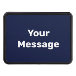 Gör det själv Blå och vitt din meddelandetext Dragkroksskydd