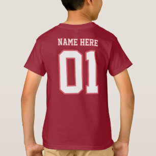 GÖR-DET-SJÄLV DIY Anpassad design Pojklag Nummer T Shirt