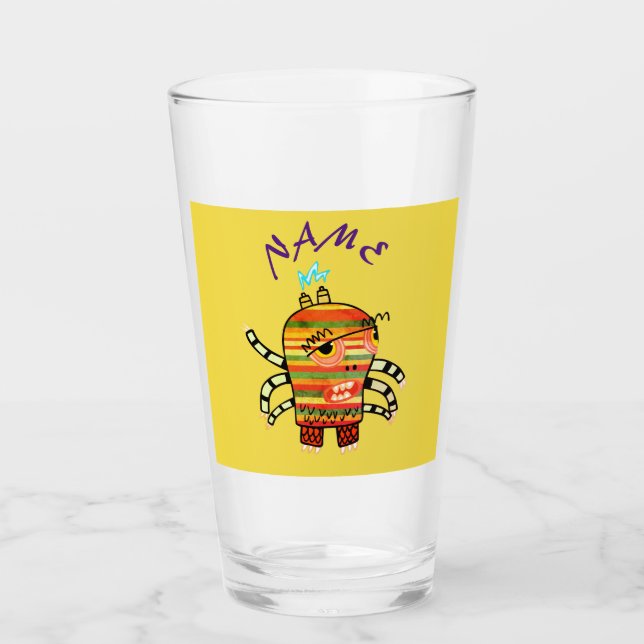 GÖR-DET-SJÄLV GLAS FÖR GLAD MONSTER (Framsida)