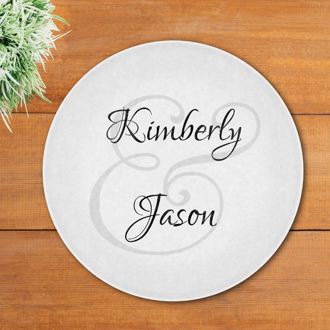 Gör-det-själv Hans & Hennes Skriptnamn, Svart & Gr (Skapare uppladdad)