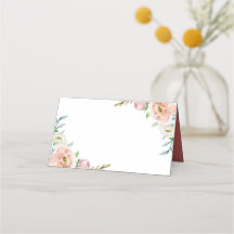 Gör-det-själv korallblommig boho chic akvarell brö