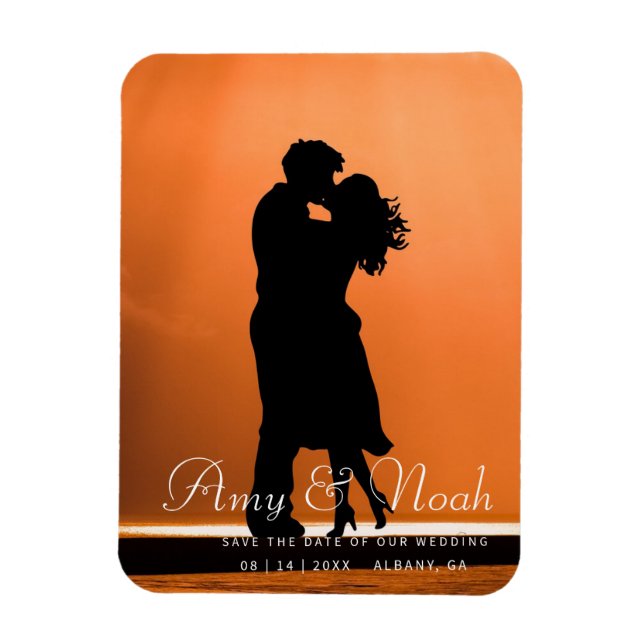 Gör-det-själv Magnet för "Spara datum" - Anpassad  (Vertikal)