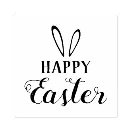 Gör-det-själv påskstämpling. Glad påsk. Stämpel