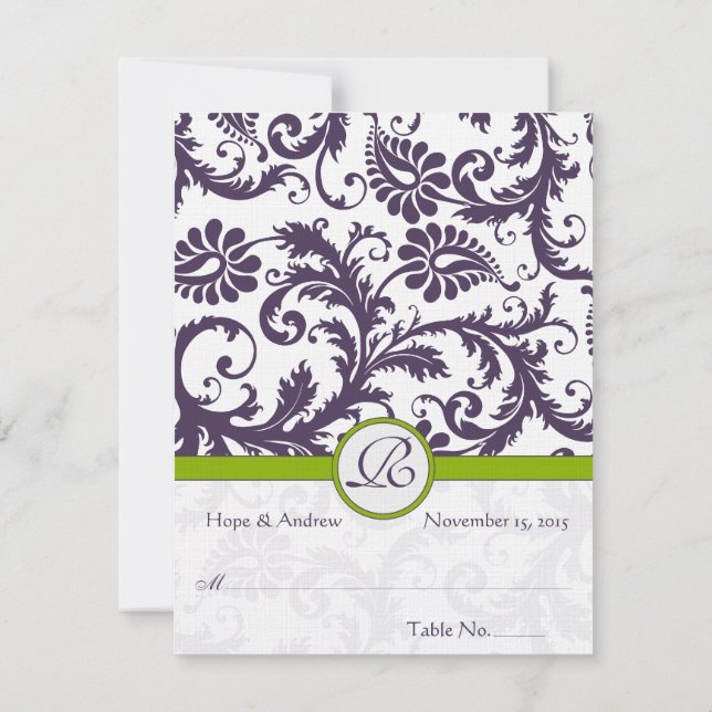 Gör-det-själv-plats-kort till bröllop med vikbar t inbjudningar (Baksida)