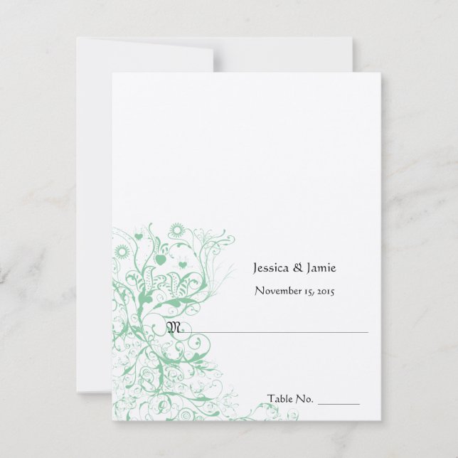 Gör-det-själv Poäng- och vikbar tältbröllopskort Inbjudningar (Framsida)