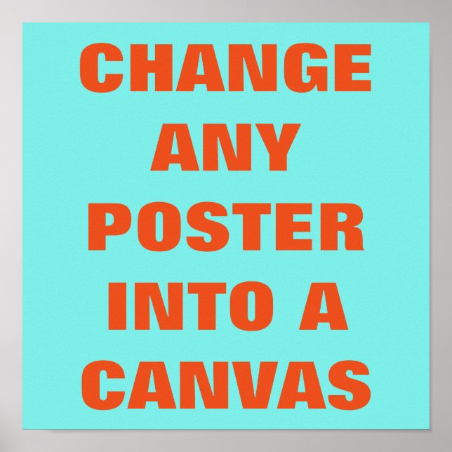 GÖR DET SJÄLV ~ Poster/ÄNDRA TILL ETT KANVAS Poster (Framsidan)