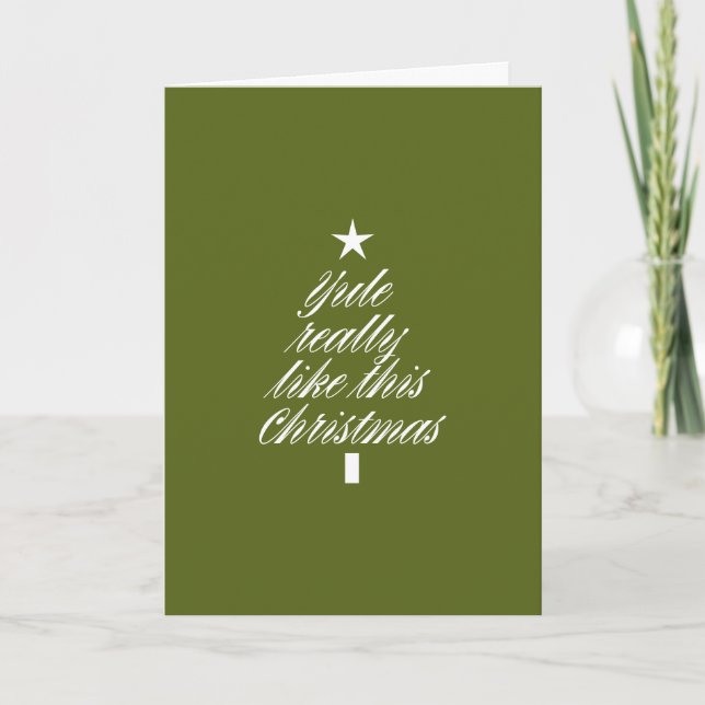 Gör-det-själv presentkort placering jul "Jul" kort (Framsida)