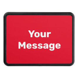 Gör det själv Rött och vitt din meddelandetext Dragkroksskydd