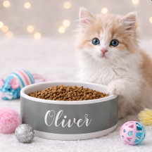 Gör-det-själv skål för husdjur | Anpassat namn, fä