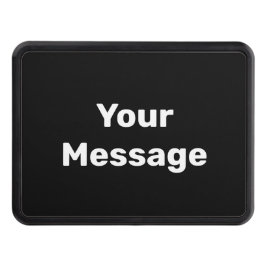 Gör det själv, svart och vit din meddelandetext dragkroksskydd