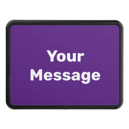 Gör det själv till Lila och vit meddelandetexten Dragkroksskydd