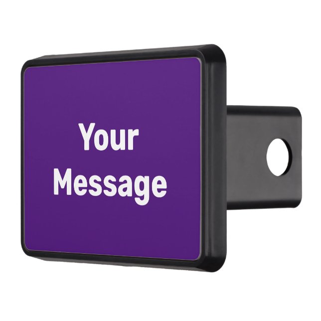 Gör det själv till Lila och vit meddelandetexten Dragkroksskydd (Vänster)