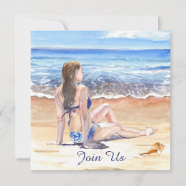 *~* Gör-det-själv Tropisk Strand AR29 Generisk FÖR Inbjudningar