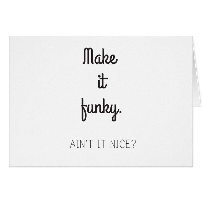 Gör det skraj hälsningskort (Framsidan Horizontal)