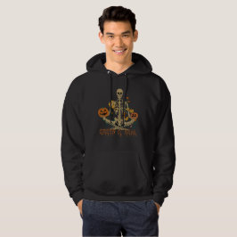 GÖR DET SKRÄMMANDE halloween skelett pumpor verkli Hoodie
