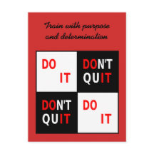 Gör det Sluta inte motiverande vykort