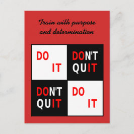 Gör det Sluta inte motiverande vykort