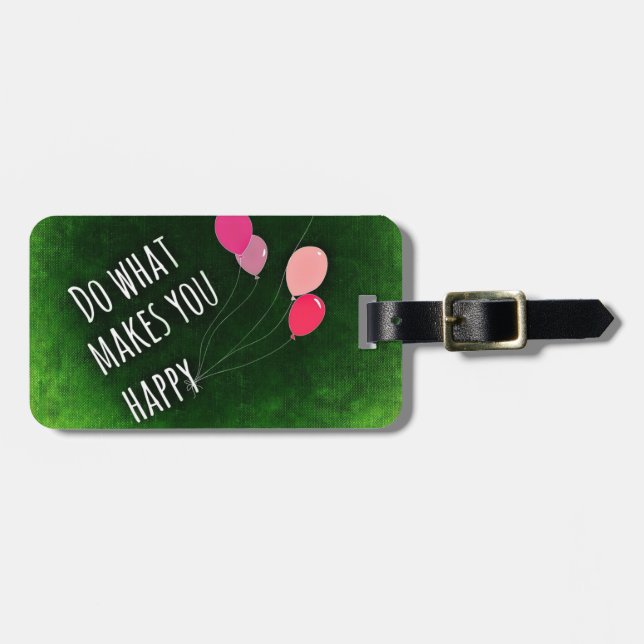 Gör det som får dig Lycklig inspirationsoffert Bagagebricka (Horisontell Framsida)