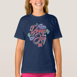 Gör det som ger dig Joy Blommigt och Butterfly-cit T Shirt