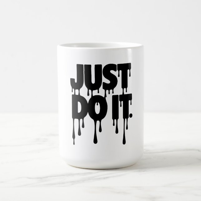 Gör Det! T-shirt | Retro Fet Stil Kaffemugg (Center)