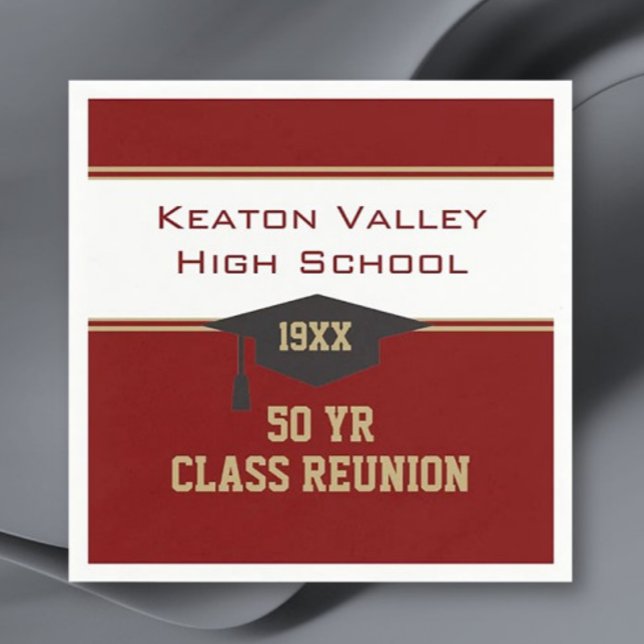 GÖR DET TILL DIN Anpassningsbar Class Reunion part Pappersservett (Skapare uppladdad)