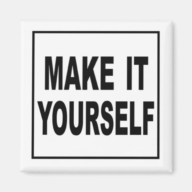 Gör det till din egen Anpassningsbar Magnets Magnet (Framsidan)