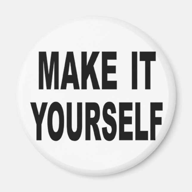 Gör det till din egen Anpassningsbar runda magnete Magnet (Framsidan)