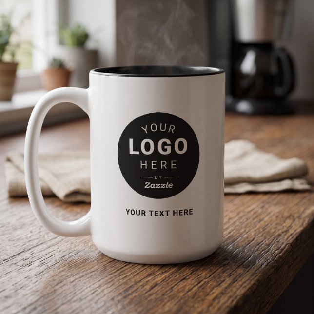 Gör Det Till Ditt Anpassade Logotyp Två-Tonad Mugg (Skapare uppladdad)