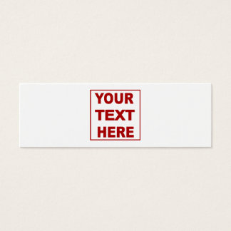 Gör det till ditt eget Smala-profilkort för Anpass Litet Visitkort