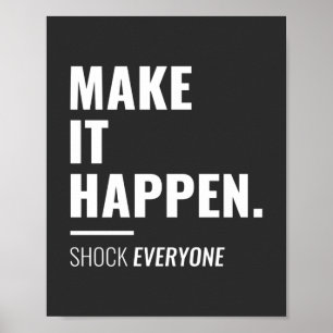Gör det till en chock för alla inspirerade poster