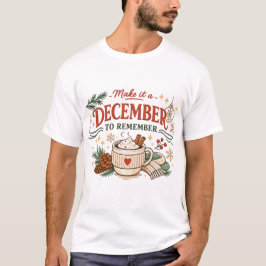 Gör det till en december att minnas jul t shirt