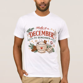Gör det till en december att minnas jul t shirt