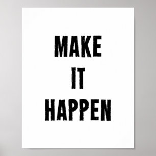 Gör det till en motiv citat som Poster i vitt