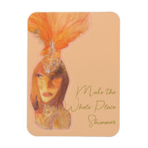Gör det till en shimmer Showgirl Era Magnet