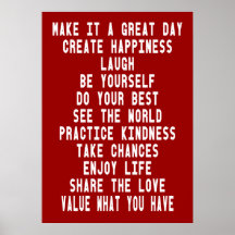 Gör det till en Underbar dag inspirerande Poster