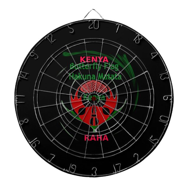 Gör det till Kenyan Loely Färg Dart Board Darttavla (Framsidan)