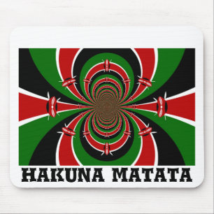 Gör det till kenyanskt färgat Flagga färg Musmatta