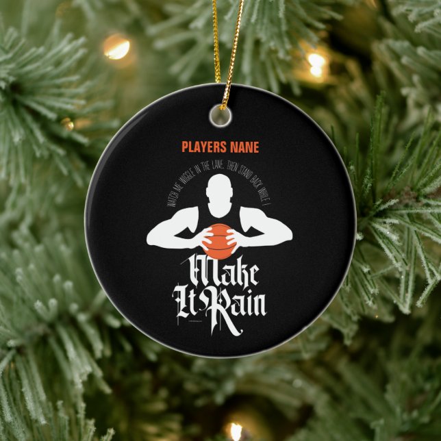 Gör det till keramiskt prydnadsföremål (basketboll julgransprydnad keramik (Träd)