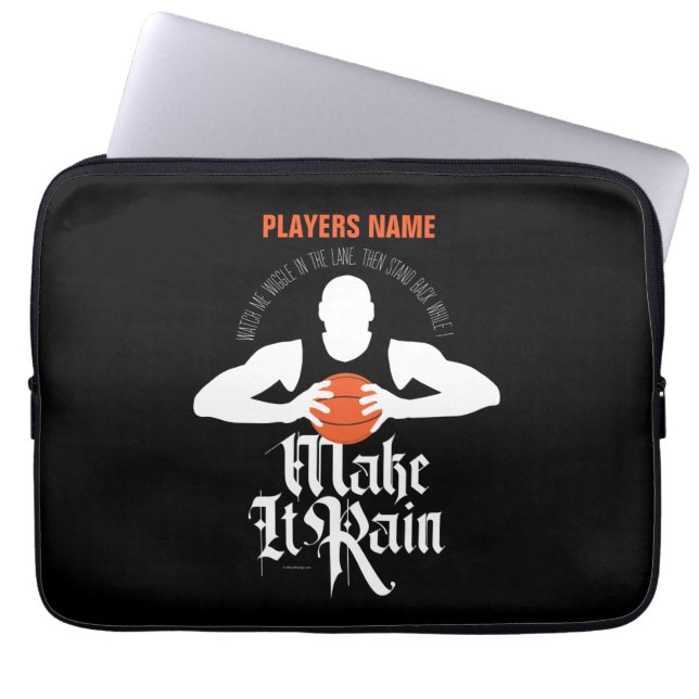 Gör det till regn (basketboll) Laptop sleeve (Framsidan)