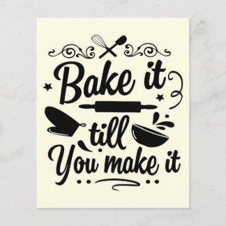 Gör det tills du klarar det | Baking Baker Flygblad