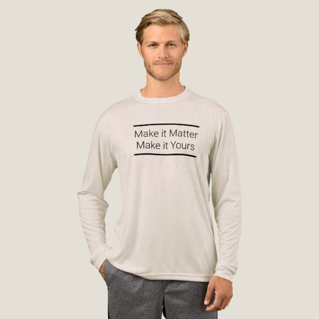 Gör det viktigt att göra det till ditt T-Shirt (Hel framsida)