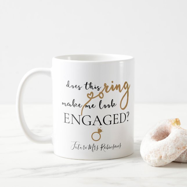 Gör detta Ring att jag ser engagerad framtid som M Kaffemugg (Med munk)