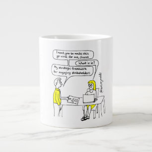 "Gör detta till virus", jumbo mugg