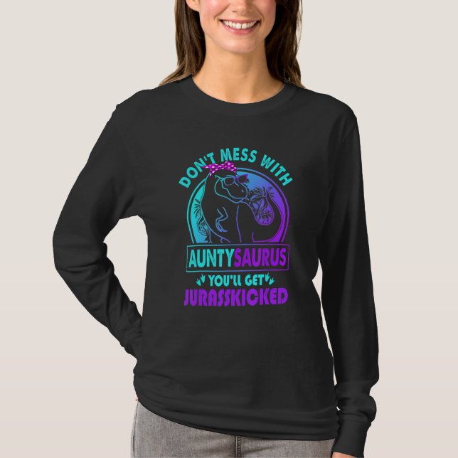 Gör dig  med Auntysaurus så får du Jurasskick T Shirt (Framsida)