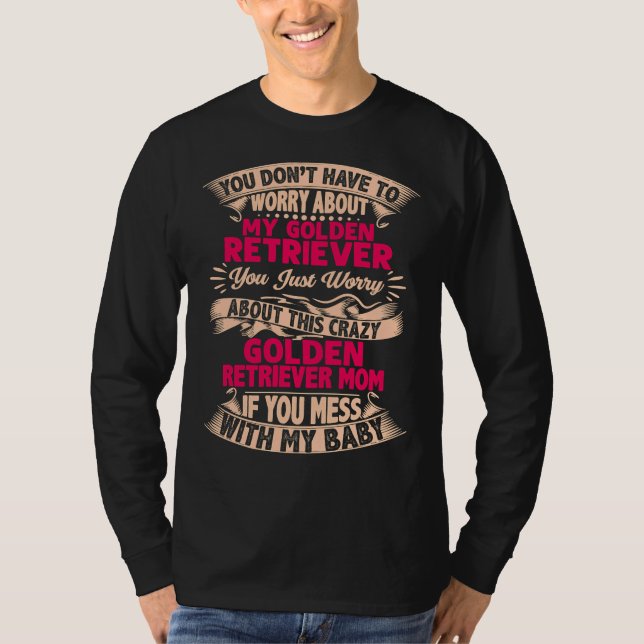 Gör dig  med Golden Retriever Mamma T Shirt (Framsida)