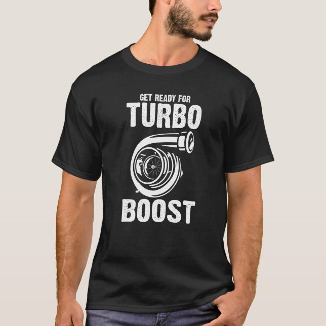 Gör dig redo för Turbo Boots Mekaniker T Shirt (Framsida)