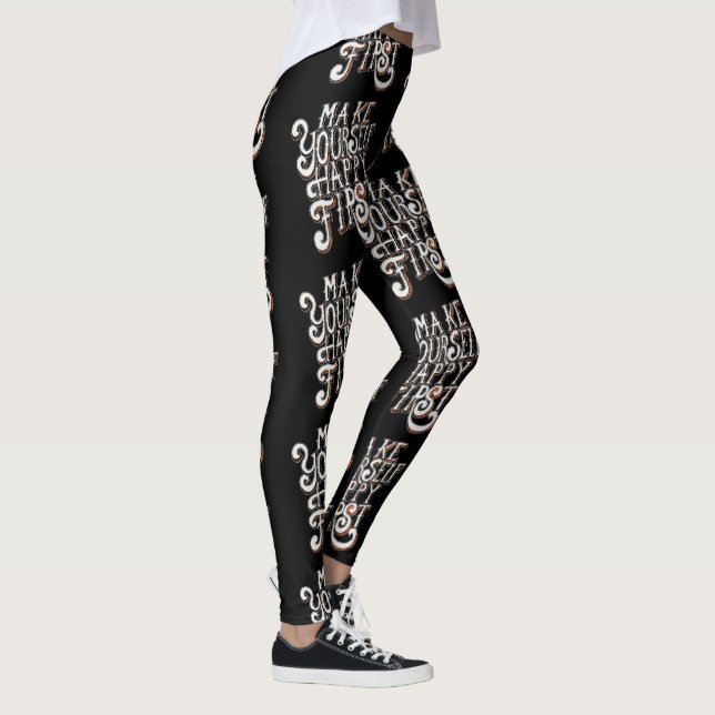 Gör Dig Själv Lycklig Först Leggings (Höger)