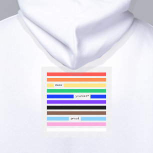 Gör Dig Själv Stolt Regnbågsredaktion Pride 2026 Hoodie