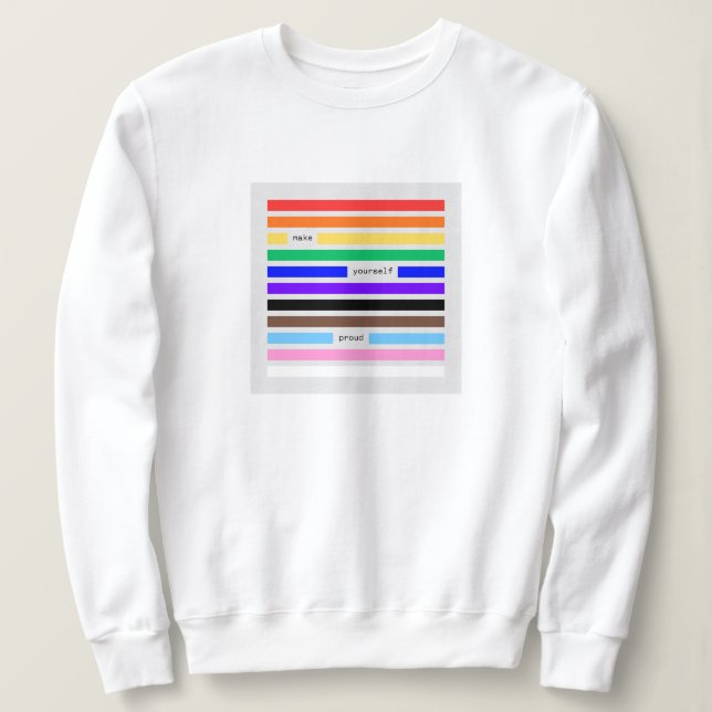 Gör Dig Själv Stolt Regnbågsredaktion Pride 2026 T Shirt (Design framsida)